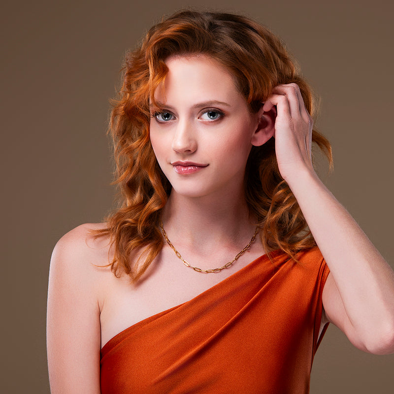 Gouden schakelketting dames – Chain Story van Amberz