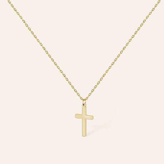 Gouden ketting dames met kruis hanger – Spirit cross van Amberz