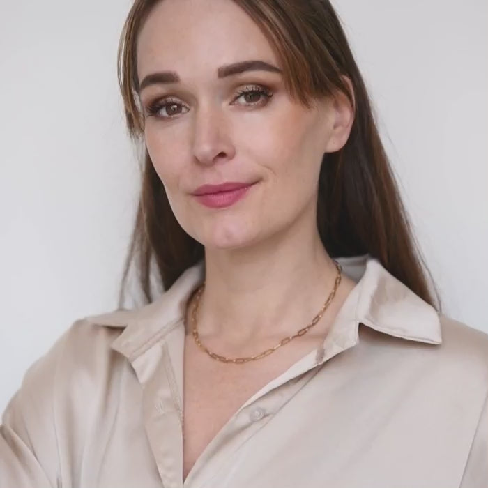Gouden schakelketting – Chain Story van Amberz, ideaal voor laagjes.