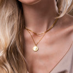 Gouden ketting dames, ketting goud, schakelketting goud, gouden ketting 14k, gouden dubbele ketting