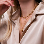 Gouden ketting dames, ketting goud, schakelketting goud, gouden ketting 14k, gouden dubbele ketting