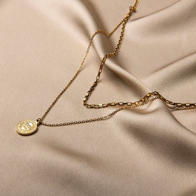 Gouden ketting dames, ketting goud, schakelketting goud, gouden ketting 14k, gouden dubbele ketting