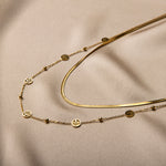 Gouden ketting dames, ketting goud, schakelketting goud, gouden ketting 14k, gouden dubbele ketting