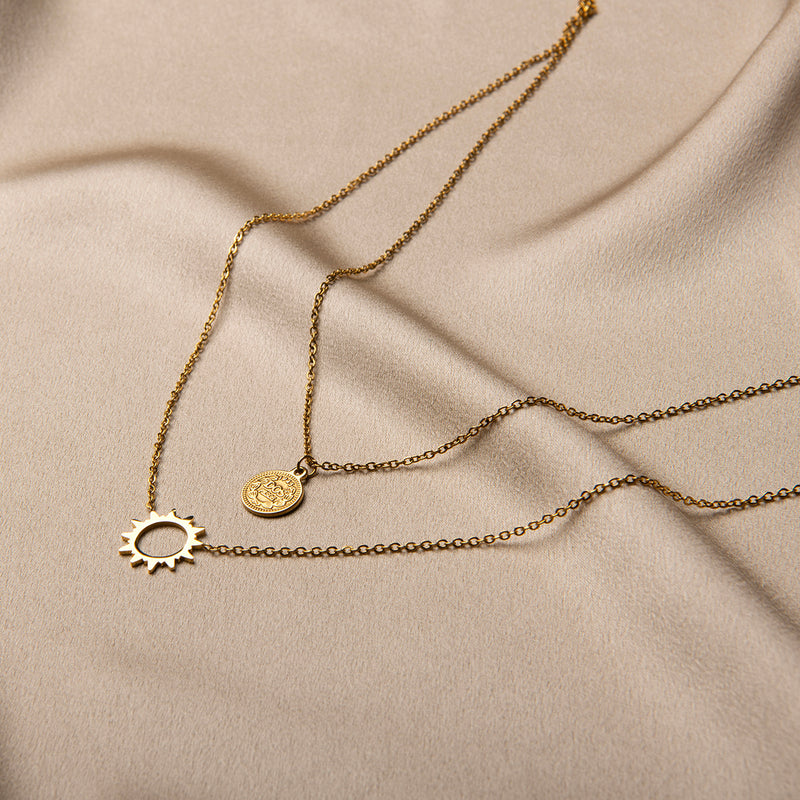 Gouden ketting dames, ketting goud, schakelketting goud, gouden ketting 14k, gouden dubbele ketting