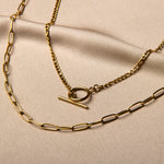 Gouden ketting dames, ketting goud, schakelketting goud, gouden ketting 14k, gouden dubbele ketting