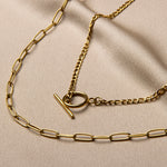 Gouden ketting dames, ketting goud, schakelketting goud, gouden ketting 14k, gouden dubbele ketting