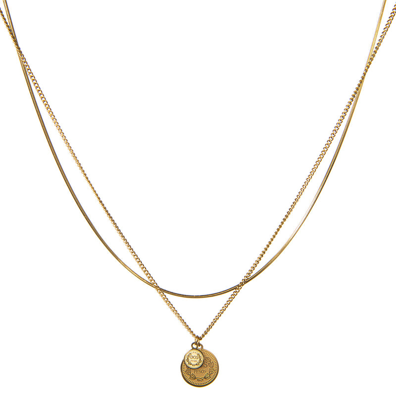 Gouden ketting dames, ketting goud, schakelketting goud, gouden ketting 14k, gouden dubbele ketting