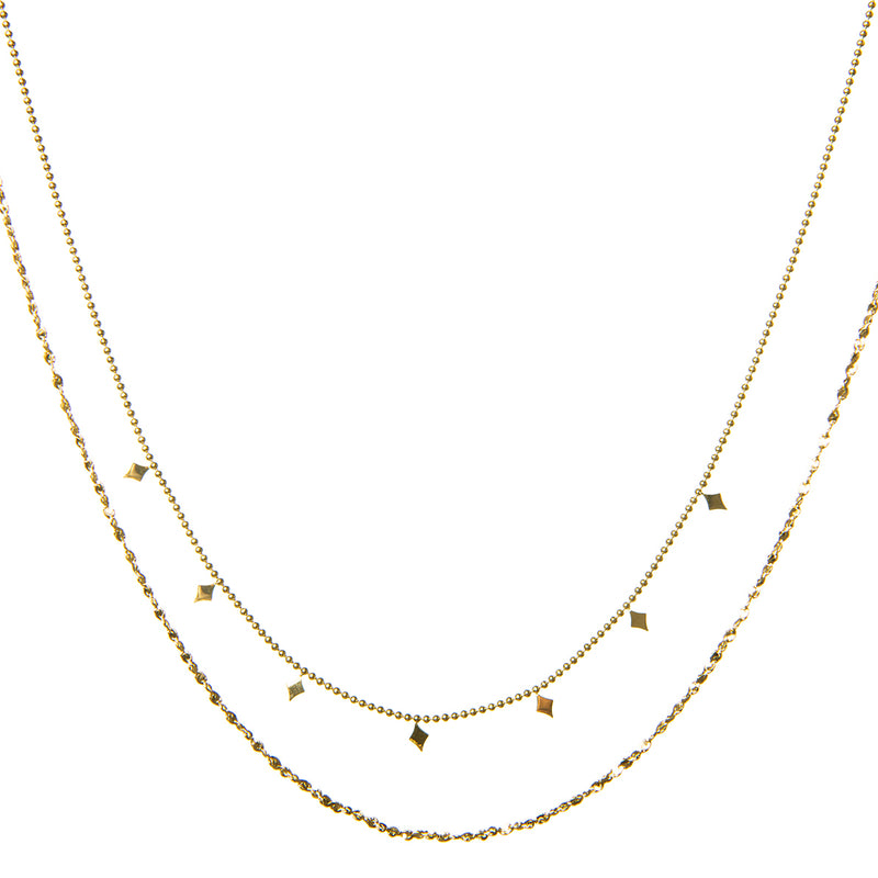 Gouden ketting dames, ketting goud, schakelketting goud, gouden ketting 14k, gouden dubbele ketting